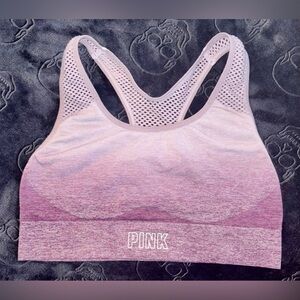 PINK Victoria's Secret Purple Ombre Sports Bra